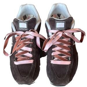 New Balance 442 Lifestyle Sneakers Brown Suede Leather Womens 7 UK 5 EU 37.5